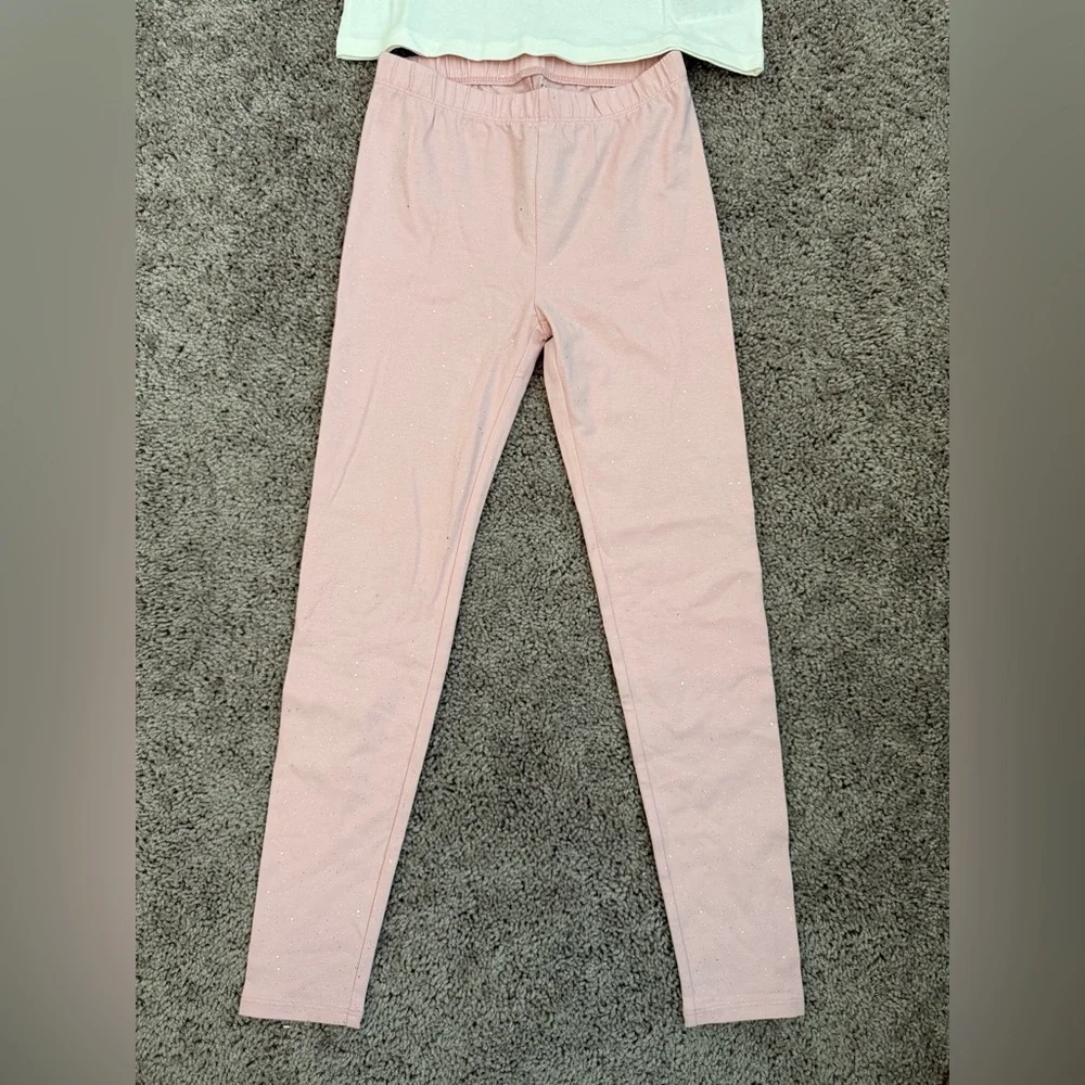 GAP Kids Cream Top and Pink Bottom Set
